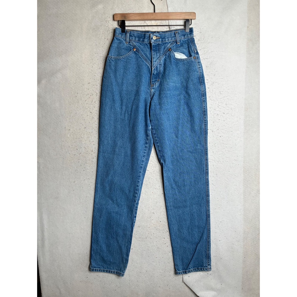 Vintage Ozark Mountain High Waisted Western Jeans Blue Denim Made in USA 10-36